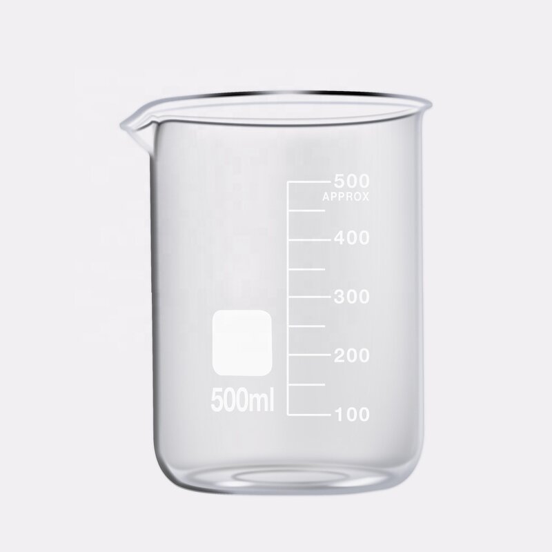 Borosilicate Glass Beaker Factory - OEM/ODM Custom High Quality 500ML Borosilicate Glass Beaker Factory Price