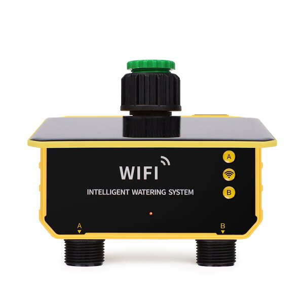 Wifi Solar Water Timer Manufacturer - OEM/ODM Custom Wholesale New Design Wifi Solar 2 Outlets Water Timer Garden