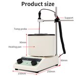 Magnetic Stirrer Manufacturer - OEM/ODM Custom 1 Liter Magnetic Stirrer Mixer Water Bath Oil Bath Stainless Steel