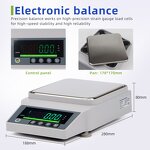 Electronic Balance Manufacturer - OEM/ODM Custom 1000-10000g 0.1g Stainless Steel Industrial Laboratory Scale