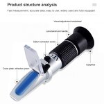 Portable Brix Refractometer Manufacturer - OEM/ODM Custom Portable Hand Held 0-90% Brix Refractometer for Beer Wine Alcohol