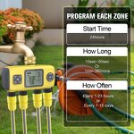 Automatic Irrigation Timer Factory - OEM/ODM Custom Wholesale New Arrivals 4-Way Automatic Irrigation Timer Waterproof Large