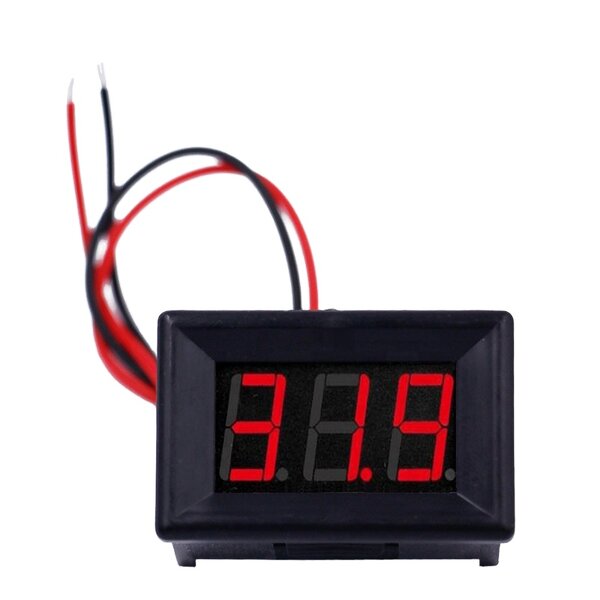 Digital LCD Display Voltmeter Factory - OEM/ODM Custom 0.36 Inch DC2.4-30V Car Red Digital LCD Display Motorcycle Voltmeter