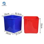 Commercial Mop Wringer Trolley Factory - OEM/ODM Custom Commercial Hotel Cleaning Mop Wringer Trolley Combo Double Bucket