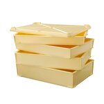 Yellow Pizza Dough Boxes Manufacturer - OEM/ODM Custom Yellow Pizza Dough Boxes Plastic Dough Box Proofing Pizza Tray