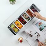 Spice Storage Box Manufacturer - OEM/ODM Custom Kitchen Fruit Storage Box Food Grade Plastic 6-panel Seasoning Box