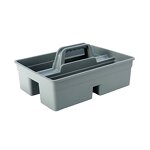 Plastic Storage Basket Factory - OEM/ODM Custom Industrial 2 Compartment Plastic Storage Basket for Cleaning Supplies