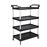 Commercial Kitchen Food Service Cart Factory - OEM/ODM Custom Commercial Kitchen Food Service Cart 3 Tier Utility Trolley