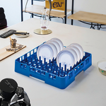 Plastic Dishwasher Rack Factory - OEM/ODM Custom High Quality Plastic Dishwasher Rack Trolley with Champagne Glass Holder