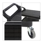 Restaurant Food Cart Trolley Factory - OEM/ODM Custom Durable Plastic Restaurant Food Cart Trolley Firm Kitchen Service