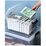 Plastic Storage Box Manufacturer - OEM/ODM Custom Transparent Plastic Storage Box with Handle and Wheels Wholesale