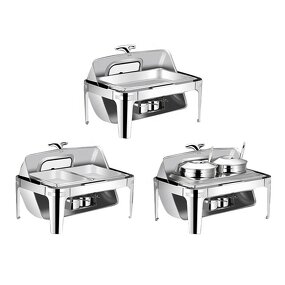 Catering Kitchenware Set Manufacturer - OEM/ODM Custom Hotel Restaurant Catering Kitchenware Set Hot Pot Chafer Dishes