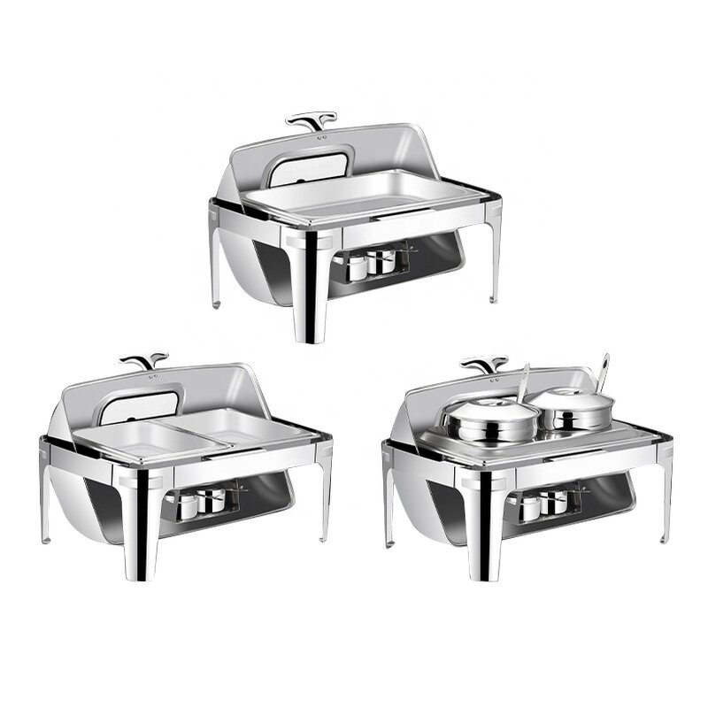 Catering Kitchenware Set Manufacturer - OEM/ODM Custom Hotel Restaurant Catering Kitchenware Set Hot Pot Chafer Dishes