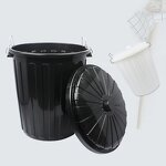 Indoor Hotel Trash Can Factory - OEM/ODM Custom Durable Indoor Hotel Trash Can Large Size Square Plastic Garbage Bin