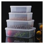 Rice Container Factory - OEM/ODM Custom Rectangle Kitchen Organization Grain Rice Container with Handle Sealed Plastic