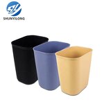 PP Plastic Dustbin Manufacturer - OEM/ODM Custom 20-8L Durable PP Plastic Dustbin Square Hotel Trash Can