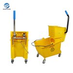 Mop Bucket and Wringer Factory - OEM/ODM Custom Factory Wholesale Hotel Mop Bucket and Wringer with Wheels PP Plastic