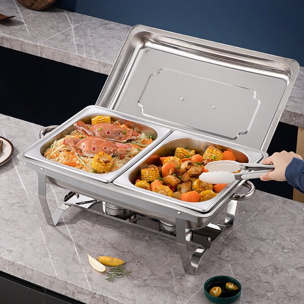 Luxurious Roll Top Chafer Set Manufacturer - OEM/ODM Custom Luxurious Roll Top Stainless Steel Chafer Dishes Buffet Set