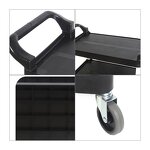 Plastic Food Trolley Manufacturer - OEM/ODM Custom Durable 3 Tier Plastic Food and Catering Trolley with Door