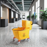 Plastic Squeeze Mop Bucket Factory - OEM/ODM Custom Commercial Plastic Squeeze Mop Bucket with Wheels for Cleaning