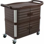 Utility Service Cart Manufacturer - OEM/ODM Custom 3 Shelf Heavy Duty 220LBS Food Service Cart Rolling Kitchen Trolley