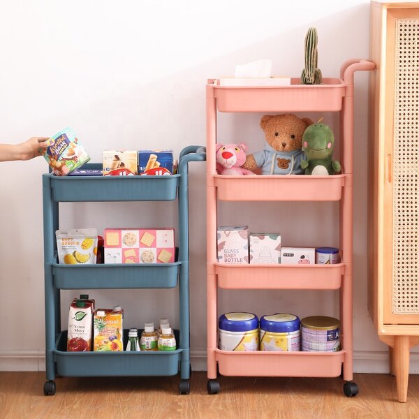 Kitchen Storage Rack Manufacturer - OEM/ODM Custom Hot Sale 3 Tier Rectangle Kitchen Storage Rack Plastic Basket Organizer