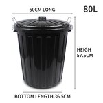 Indoor Hotel Trash Can Factory - OEM/ODM Custom Durable Indoor Hotel Trash Can Large Size Square Plastic Garbage Bin