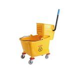 Plastic Squeeze Mop Bucket Factory - OEM/ODM Custom Commercial Plastic Squeeze Mop Bucket with Wheels for Cleaning
