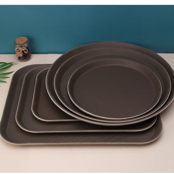 Non Slip PP Tray Manufacturer - OEM/ODM Custom Skid Proof Non Slip PP Tray Round Rectangle Dinner Tray for Food Serving