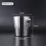 Transparent Acrylic Ice Bucket Manufacturer - OEM/ODM Custom Hot Sale Transparent Acrylic PC Material Ice Bucket Home Bar