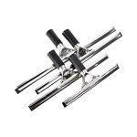 Stainless Steel Shower Squeegee Factory - OEM/ODM Custom Durable Stainless Steel Shower Screen Wiper Aluminum Handle