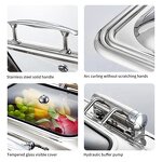 Round Chafer Dishes Set Manufacturer - OEM/ODM Custom Round Chafer Dishes Buffet Set Chefing Chafing Dishes Stainless Steel