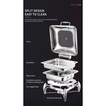 Chafing Dishes Buffet Stove Factory - OEM/ODM Custom New Design Chafing Dishes Buffet Stove Display Stand Food Warmer