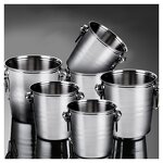Stainless Steel Beverage Tubs Factory - OEM/ODM Custom OEM Stainless Steel Beverage Tubs Ice Buckets with Two Handles