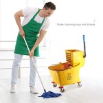 Plastic Squeeze Mop Bucket Factory - OEM/ODM Custom Commercial Plastic Squeeze Mop Bucket with Wheels for Cleaning