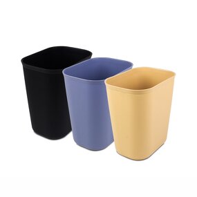 PP Plastic Square Dustbin Factory - OEM/ODM Custom Durable 15L 8L PP Plastic Square Waste Dustbin Smart Standing Hotel