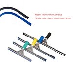 Stainless Steel Shower Squeegee Factory - OEM/ODM Custom Durable Stainless Steel Shower Screen Wiper Aluminum Handle