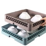 Dish Rack Manufacturer - OEM/ODM Custom Hot Sales Sustainable Non-Folding PP Dish Rack for Glass Tableware