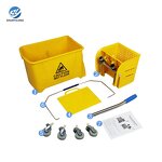 Mop Bucket and Wringer Factory - OEM/ODM Custom Factory Wholesale Hotel Mop Bucket and Wringer with Wheels PP Plastic