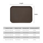 Non Slip Serving Tray Factory - OEM/ODM Custom Skid Proof Non Slip PP Serving Tray Round Rectangle Dinner Tray