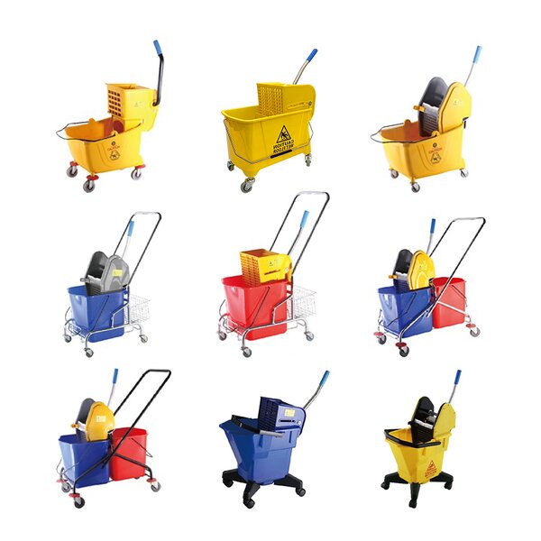 Single Bucket Manufacturer - OEM/ODM Custom Wholesale Single Bucket for Commercial Cleaning 20L 24L 35L Yellow Plastic
