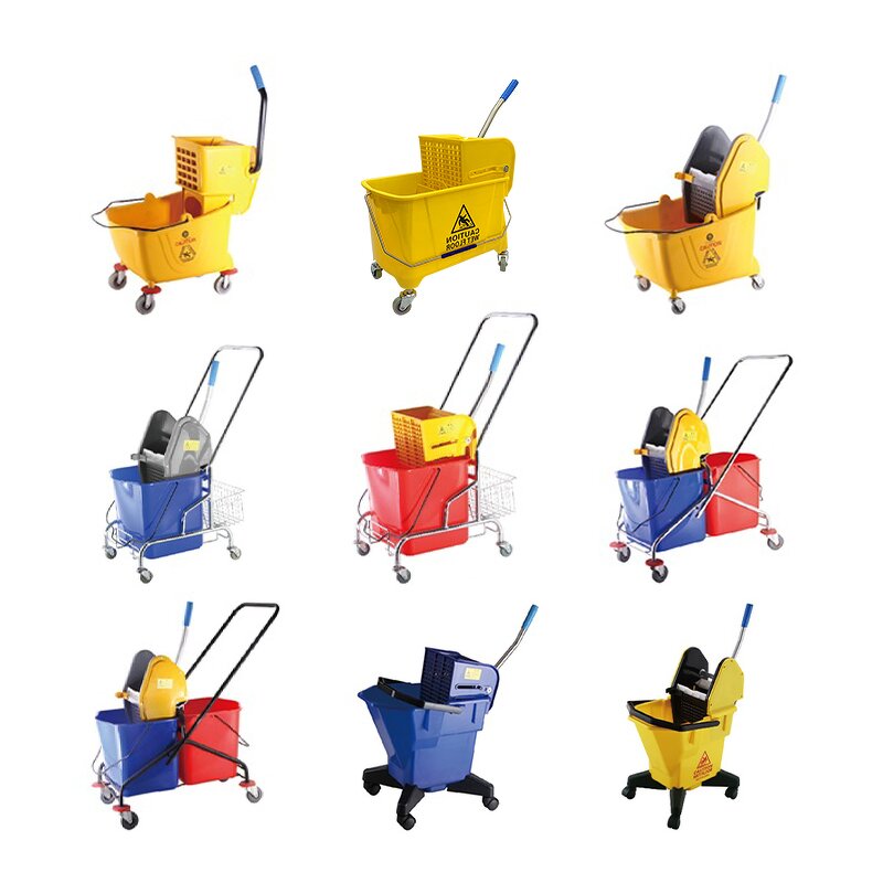 Single Bucket Manufacturer - OEM/ODM Custom Wholesale Single Bucket for Commercial Cleaning 20L 24L 35L Yellow Plastic