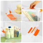 Plastic Storage Bins Factory - OEM/ODM Custom Multifunction Plastic Storage Bins on Sale Large Household Clothes PP Clear