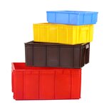 Plastic Logistic Storage Crate Factory - OEM/ODM Custom Durable Large Recyclable Turnover Box Stackable Plastic Crate