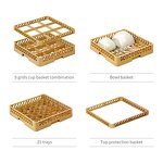 Plastic Rack Manufacturer - OEM/ODM Custom Storage Washing Rack Plastic Kitchen Drinking Glass Hotel Restaurant 6pcs