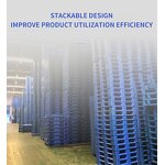 Food Grade HDPE Tray Manufacturer - OEM/ODM Custom Recyclable 1200x1000mm Food Grade HDPE Tray Hygienic Plastic Pallets