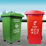 Plastic Dustbin Manufacturer - OEM/ODM Custom Hot Sale High Quality 100L Plastic Dustbin Eco Green 60L Waste Bin