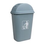 Trash Can Factory - OEM/ODM Custom Large Capacity 12L 24L 35L Trash Can Open Top Plastic Bathroom Waste Bin with Lid