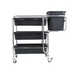 Hotel Room Service Trolley Manufacturer - OEM/ODM Custom Durable Plastic Hotel Room Service Trolley for Restaurant Kitchen