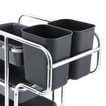 Hotel Room Service Trolley Manufacturer - OEM/ODM Custom Durable Plastic Hotel Room Service Trolley for Restaurant Kitchen